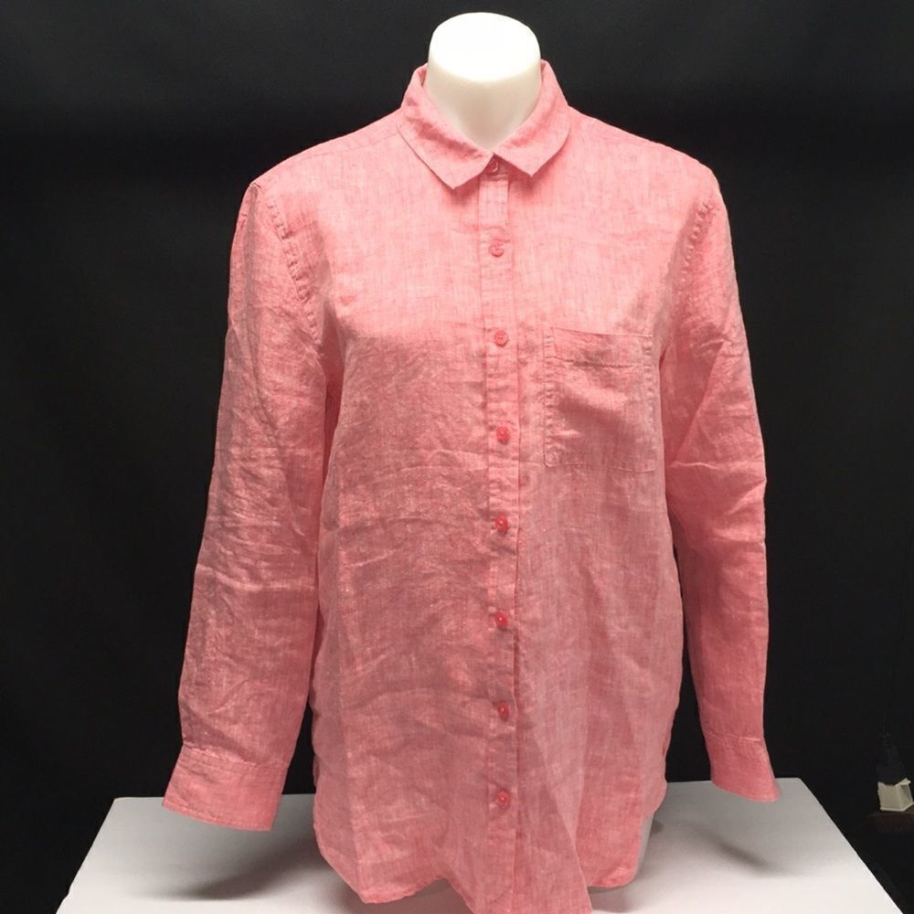 🔥JOULES 100%Linen Women top sz 6 New